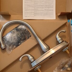 Brushed Nickel Two-Handle Faucet